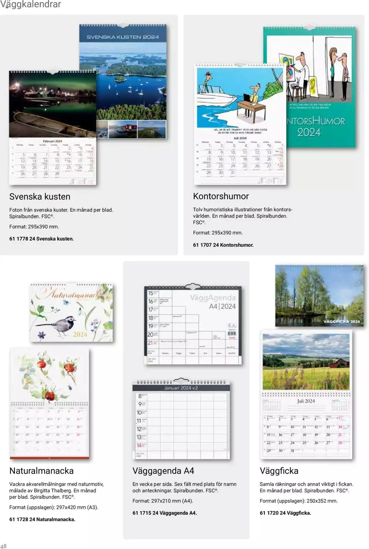 Kalendrar 2024 från 25 juli till 31 december 2023 - Reklamblad sidor 48
