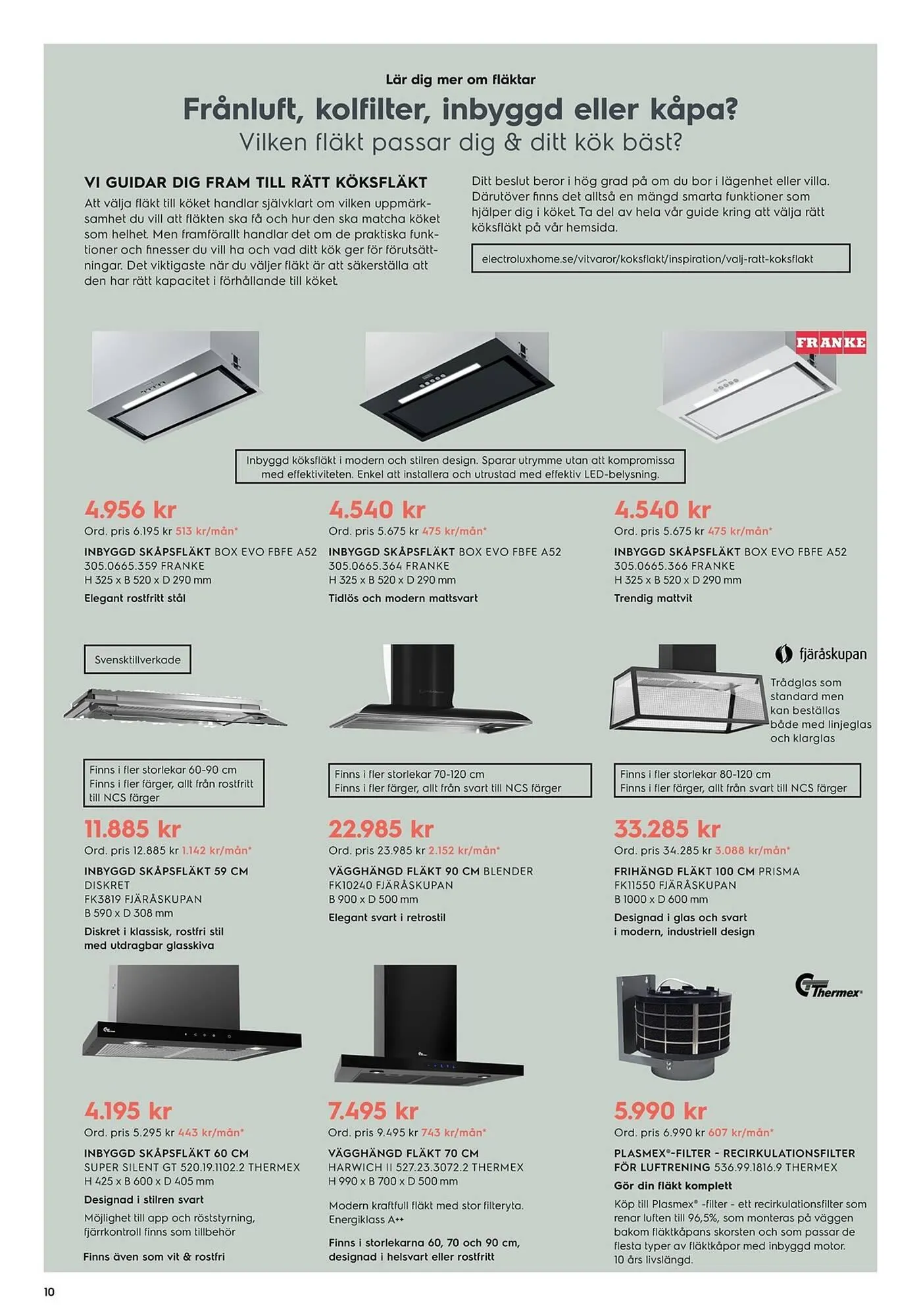 Electrolux Home reklamblad från 21 augusti till 2 oktober 2023 - Reklamblad sidor 10