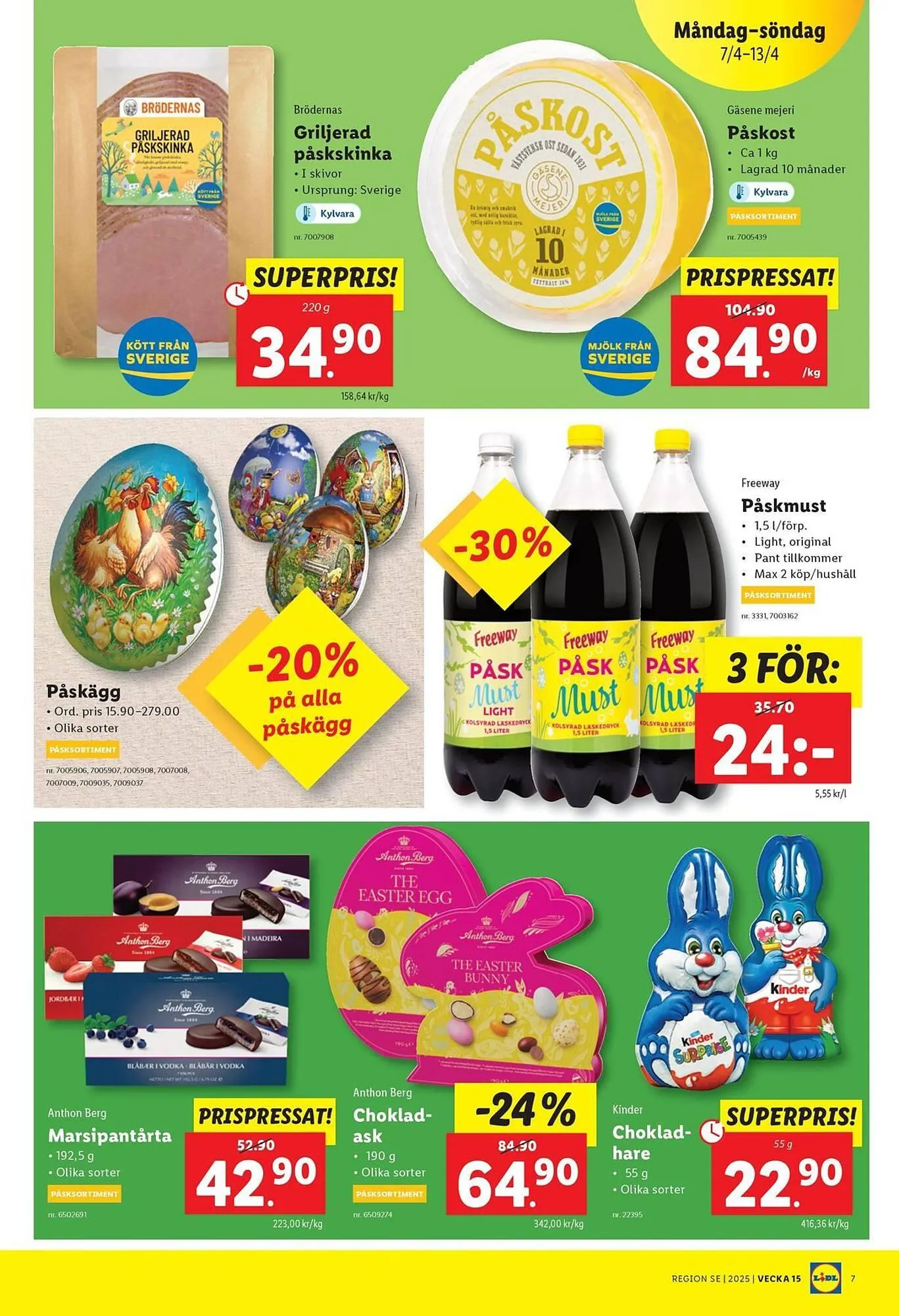 Lidl reklamblad från 7 april till 13 april 2025 - Reklamblad sidor 7