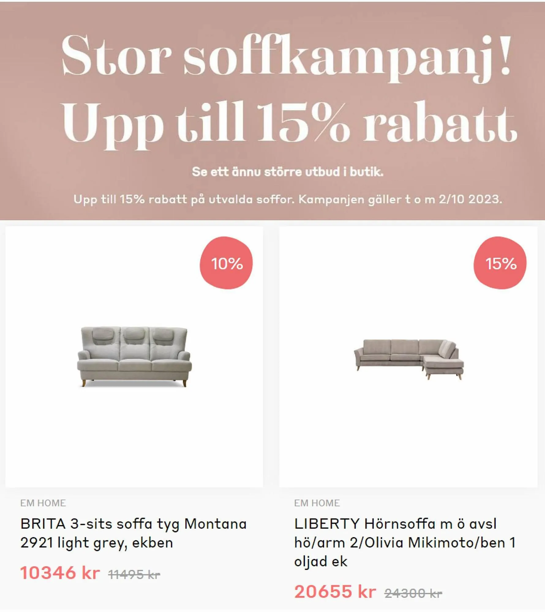 EM Home reklamblad från 28 september till 2 oktober 2023 - Reklamblad sidor 8