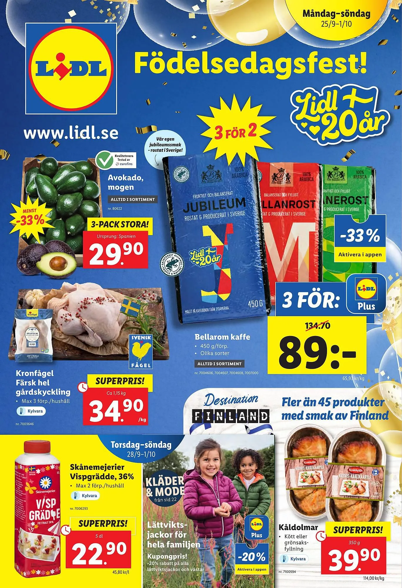 Lidl reklamblad från 25 september till 1 oktober 2023 - Reklamblad sidor 1