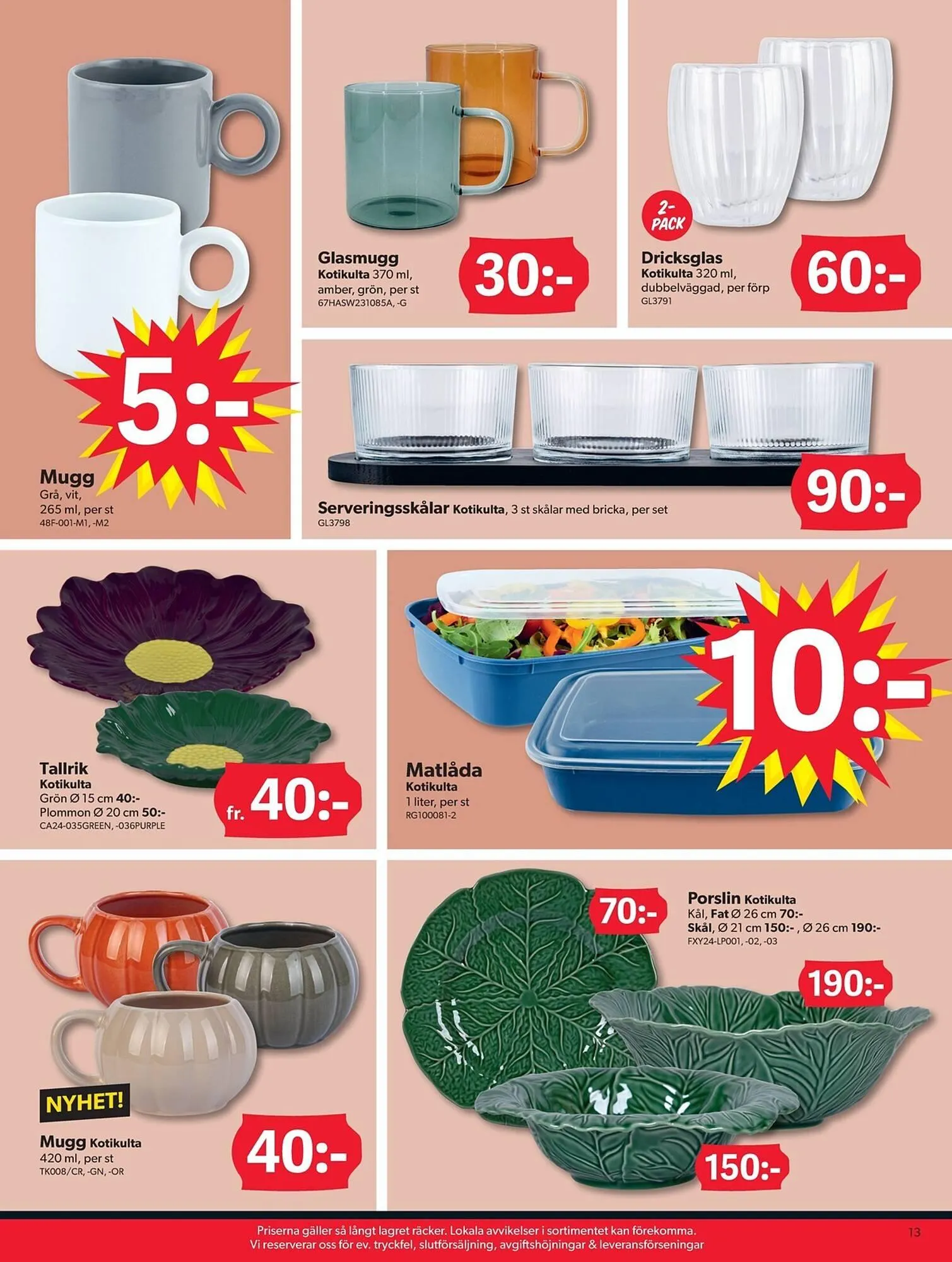 DollarStore reklamblad från 25 augusti till 7 september 2025 - Reklamblad sidor 13