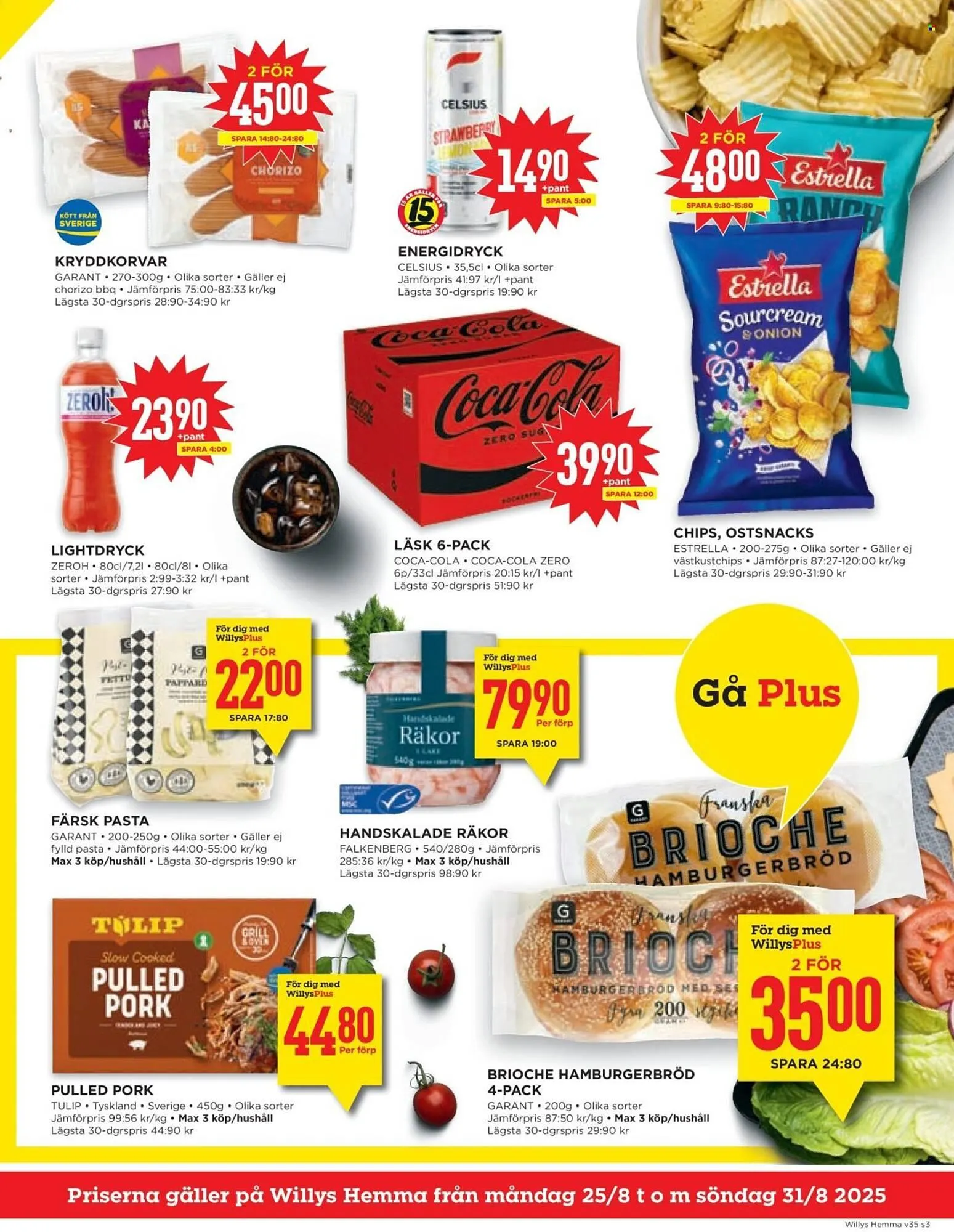 Willys reklamblad från 25 augusti till 31 augusti 2025 - Reklamblad sidor 3