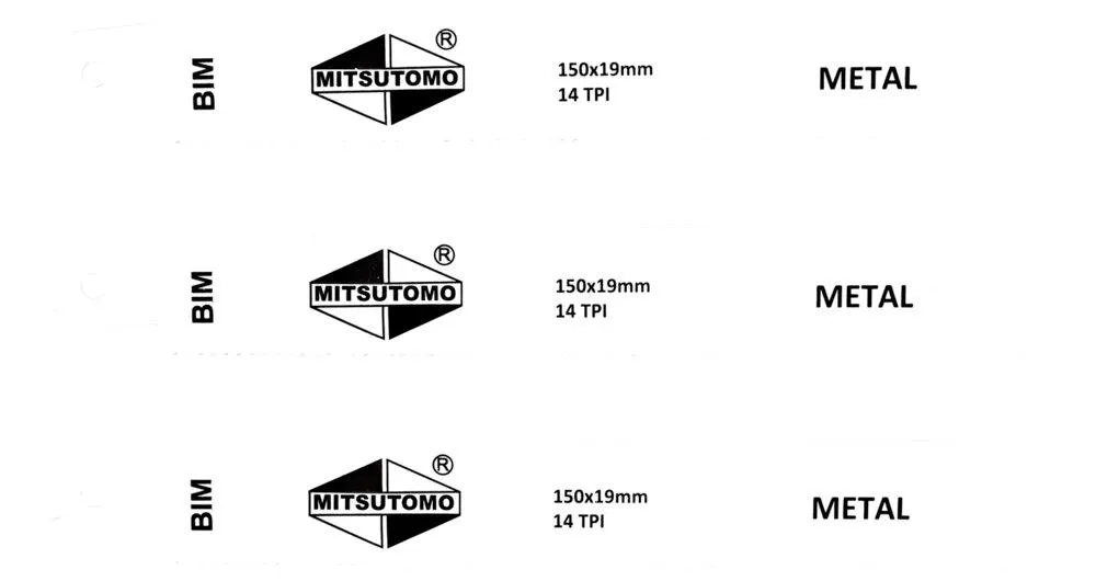 Tigersågblad metall 150 mm 3-pack