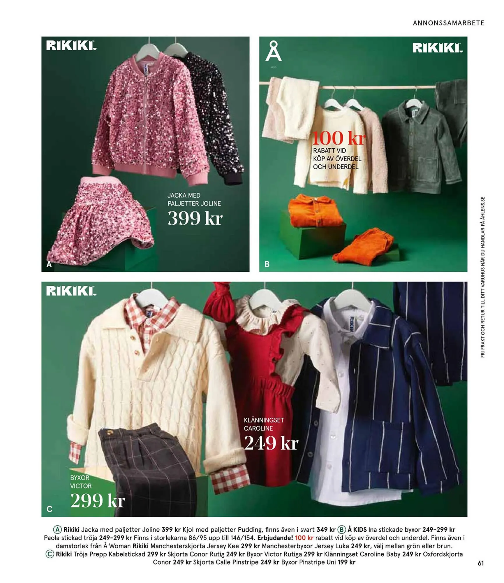 Åhléns reklamblad från 25 november till 24 december 2024 - Reklamblad sidor 61