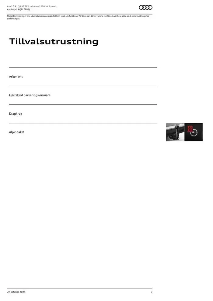 Audi Q3 från 27 oktober till 27 oktober 2025 - Reklamblad sidor 3