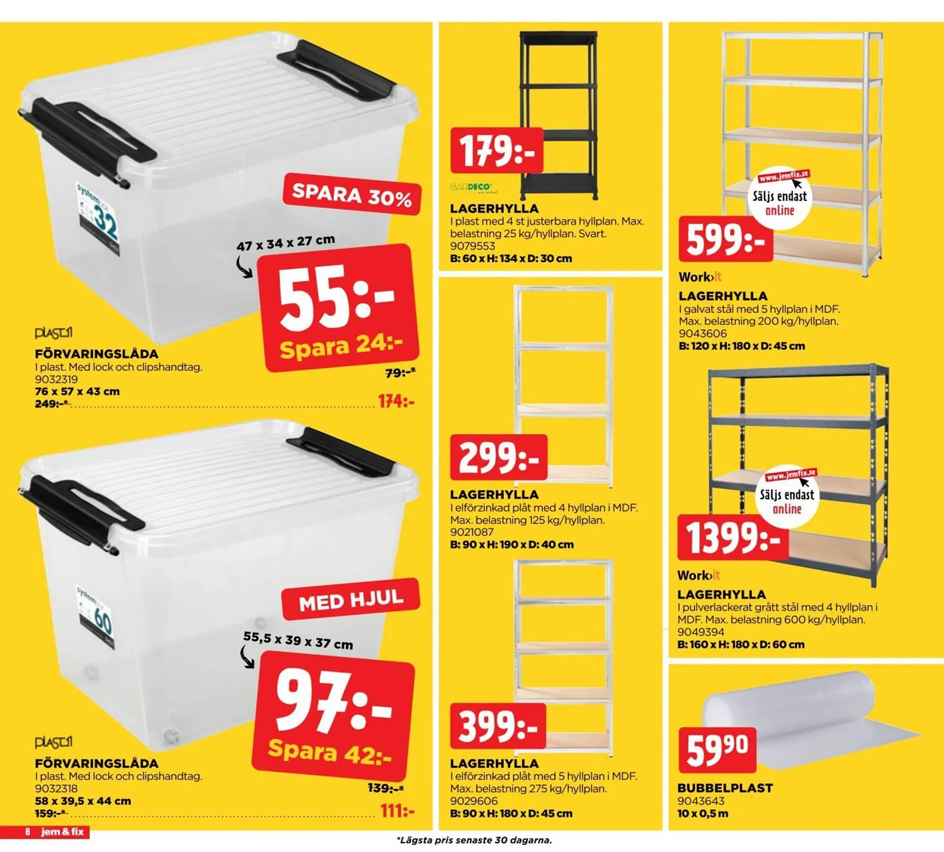 Jem&Fix reklamblad från 22 september till 6 oktober 2025 - Reklamblad sidor 8