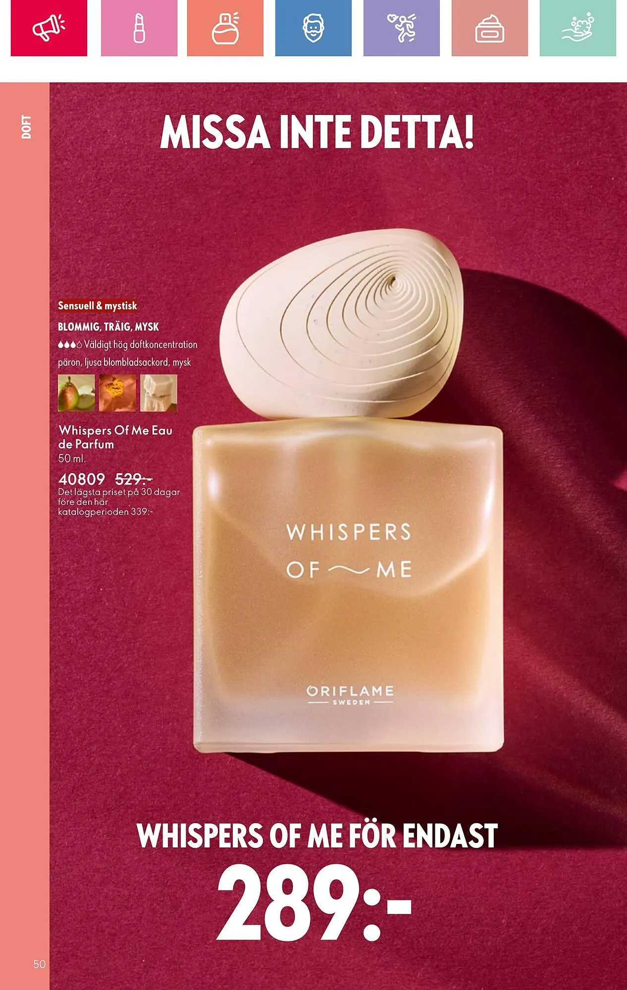 Oriflame reklamblad från 22 juni till 12 juli 2025 - Reklamblad sidor 50