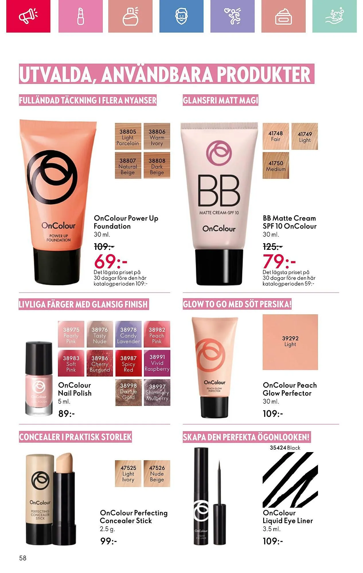 Oriflame reklamblad från 20 april till 9 maj 2025 - Reklamblad sidor 58