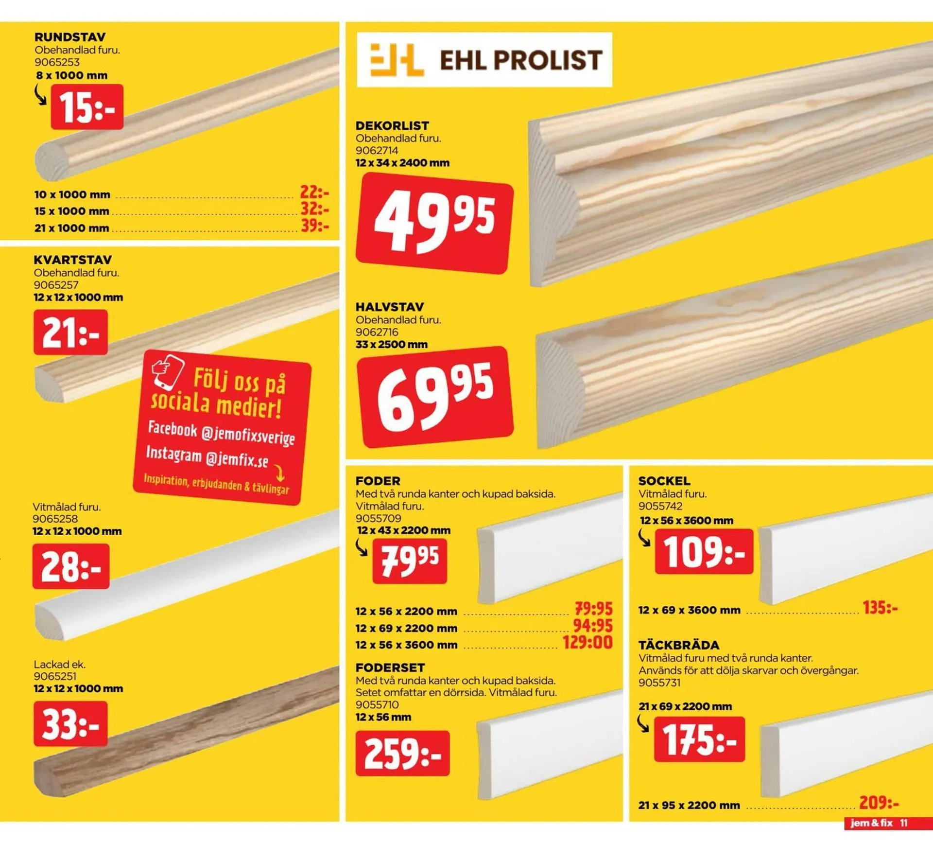 Jem&Fix reklamblad från 25 augusti till 8 september 2025 - Reklamblad sidor 11