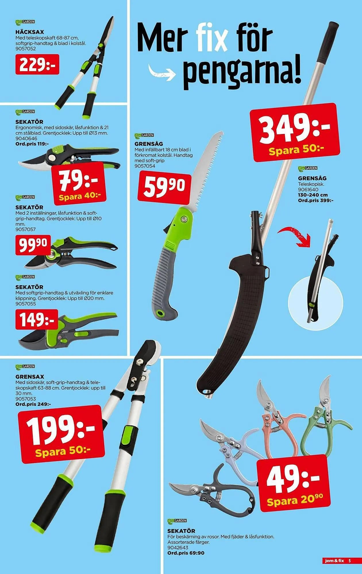 Jem&Fix reklamblad från 16 juli till 23 juli 2023 - Reklamblad sidor 5