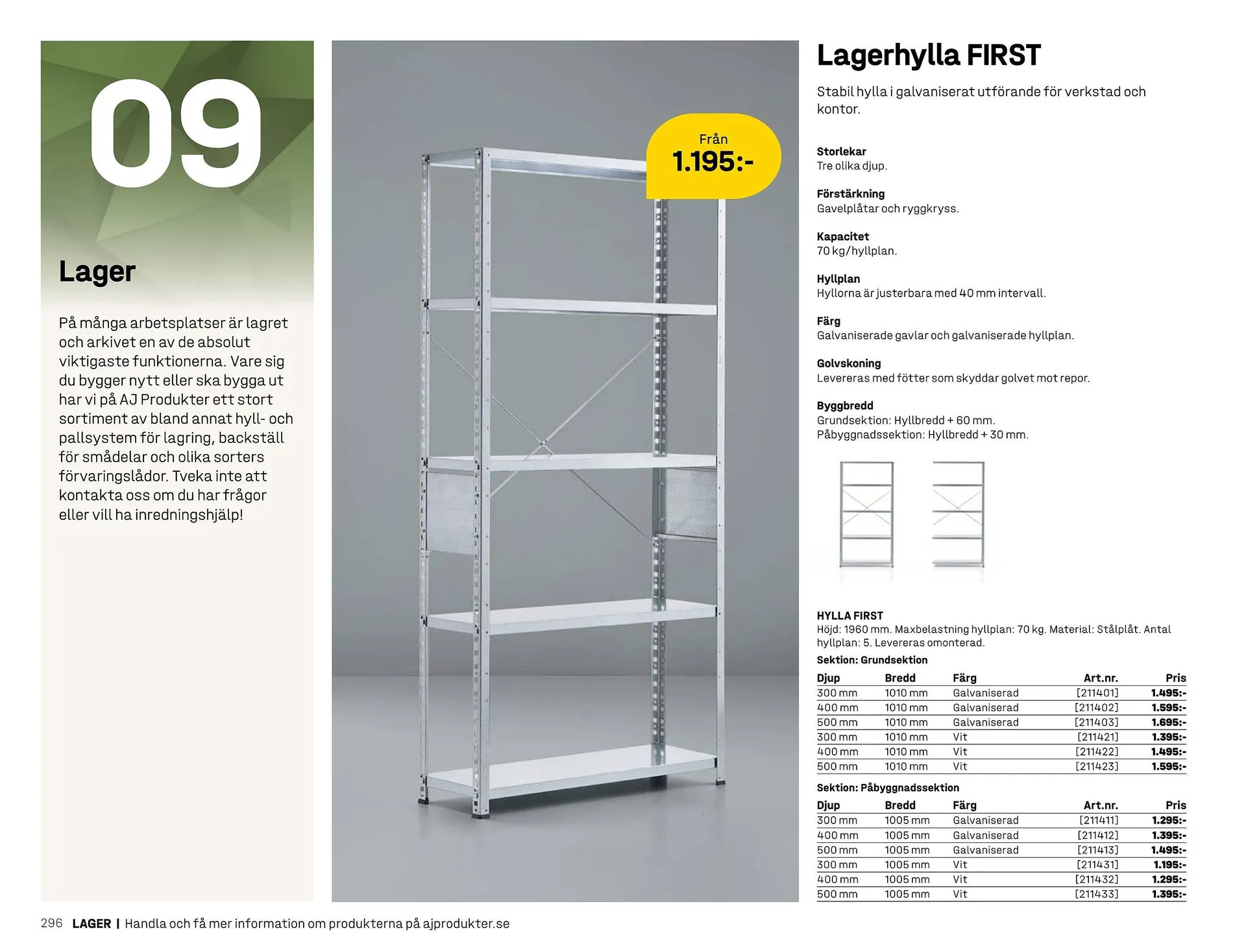 AJ Produkter reklamblad från 1 januari till 31 december 2025 - Reklamblad sidor 296
