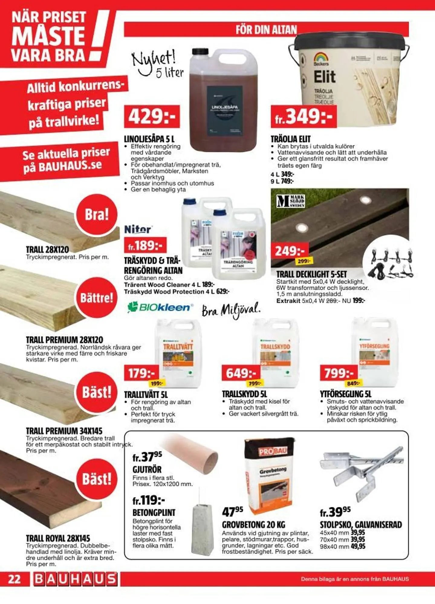 Bauhaus reklamblad från 28 april till 11 maj 2025 - Reklamblad sidor 22