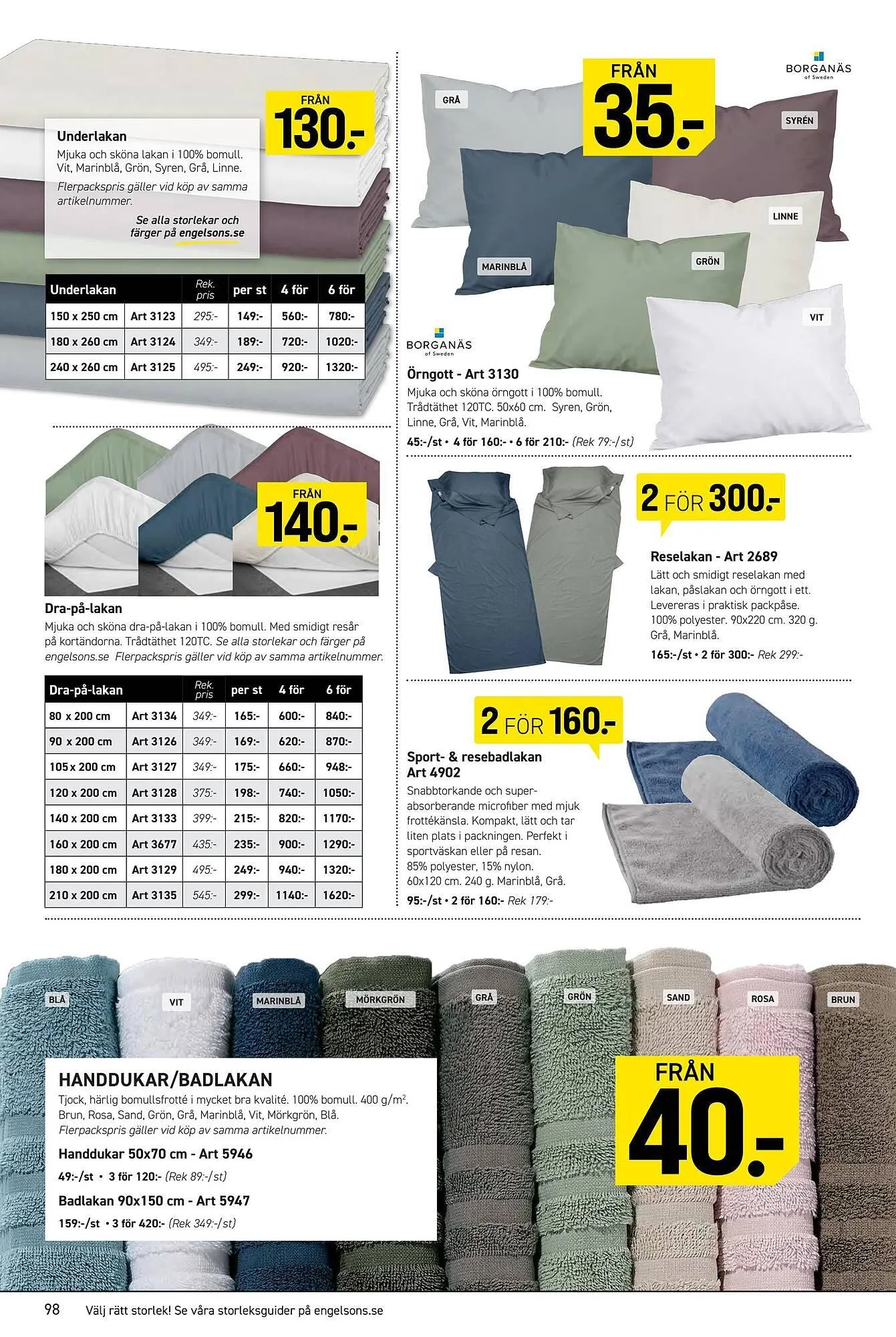 Engelsons katalog från 9 mars till 15 mars 2026 - Reklamblad sidor 98