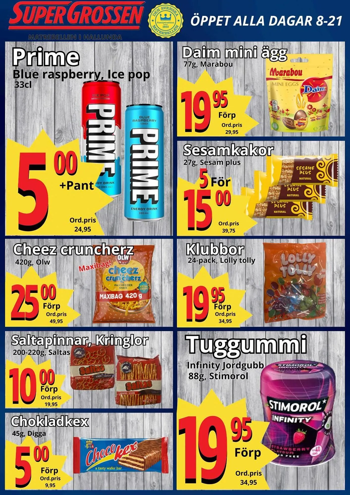 Supergrossen reklamblad från 13 april till 21 april 2025 - Reklamblad sidor 9
