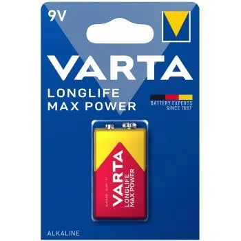 Varta: Longlife Max Power 9V Batteri