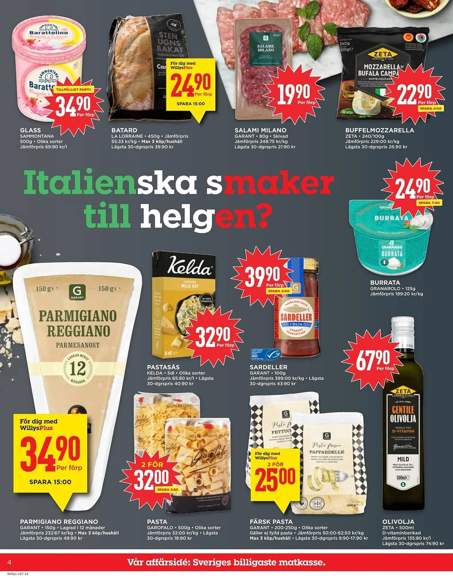Willys reklamblad från 30 juni till 6 juli 2025 - Reklamblad sidor 4