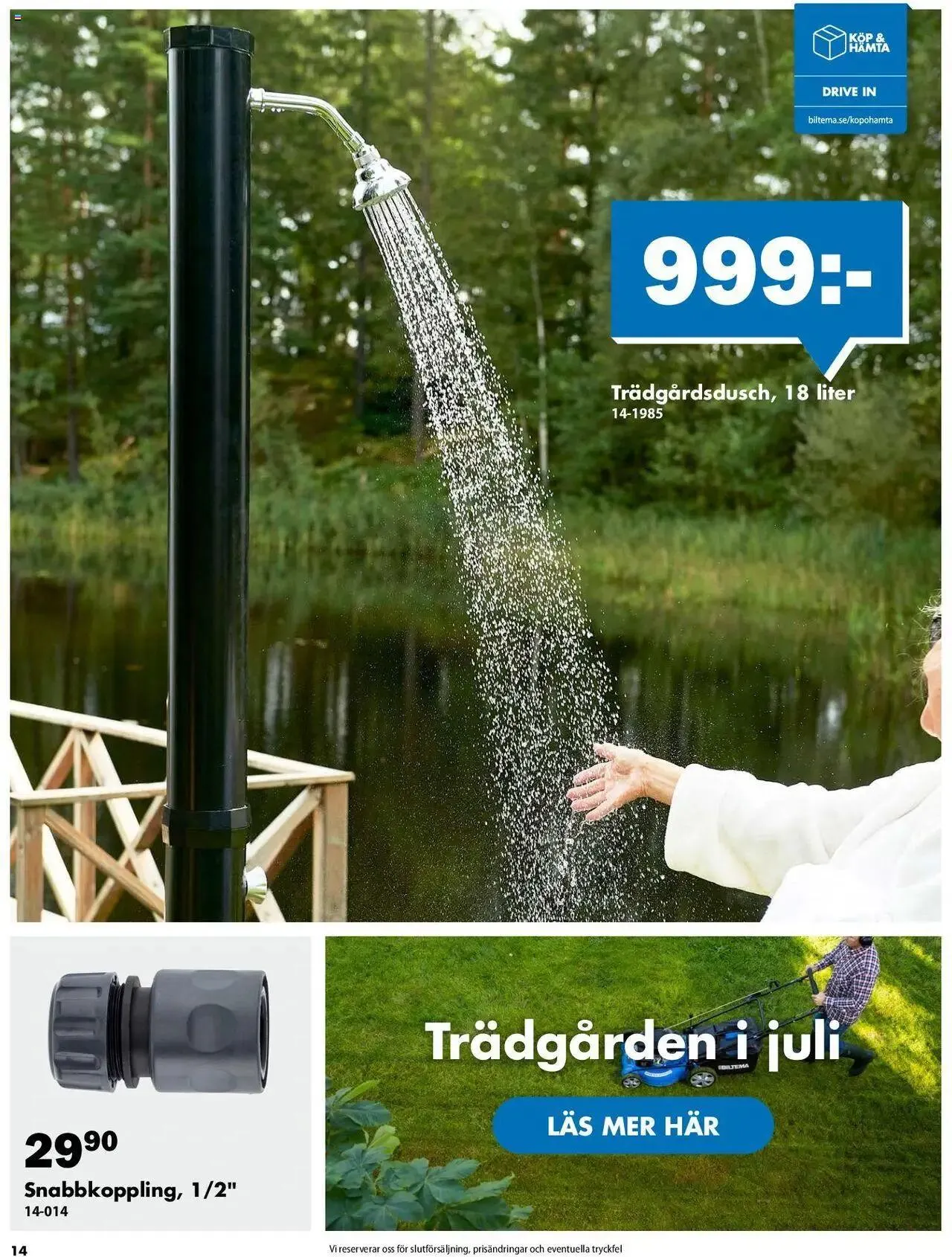 Biltema - erbjudanden från 25 juli till 31 december 2024 - Reklamblad sidor 14