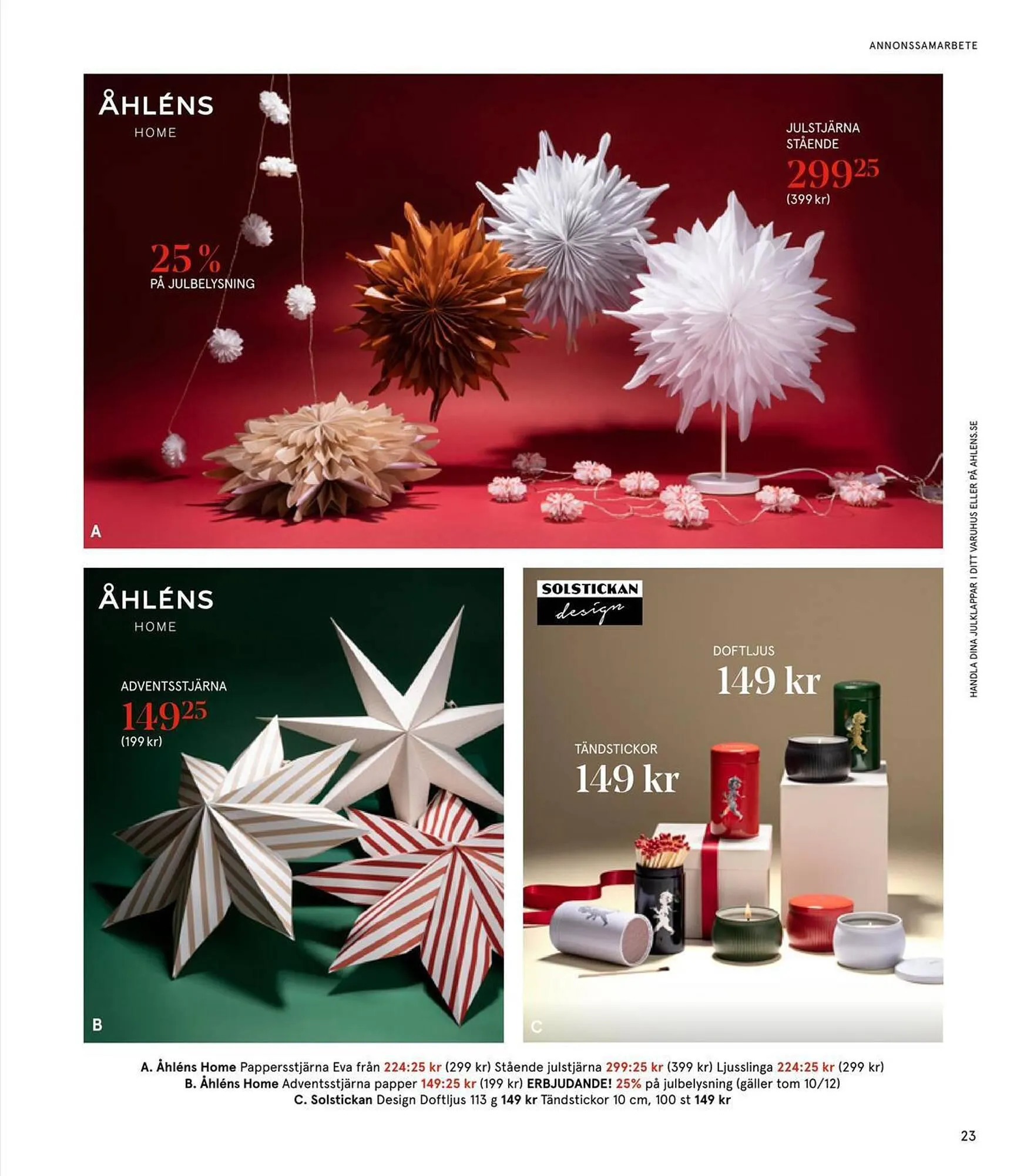 Åhléns reklamblad från 24 november till 24 december 2023 - Reklamblad sidor 23