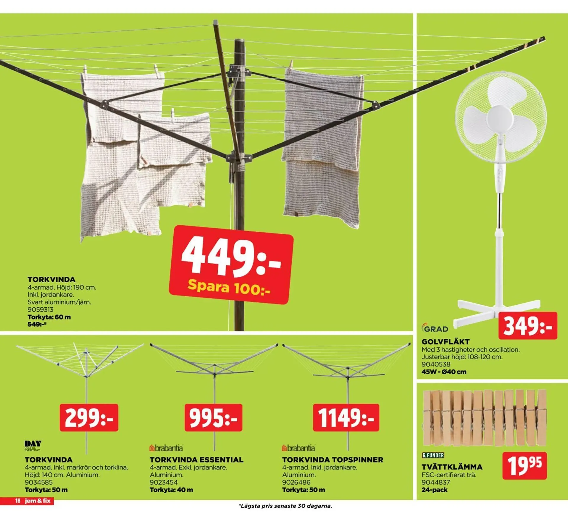 Jem&Fix reklamblad från 4 maj till 11 maj 2026 - Reklamblad sidor 18