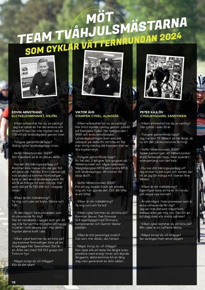 Tvåhjulsmästarna var /sommar 2024 ! från 16 maj till 25 juni 2024 - Reklamblad sidor 10