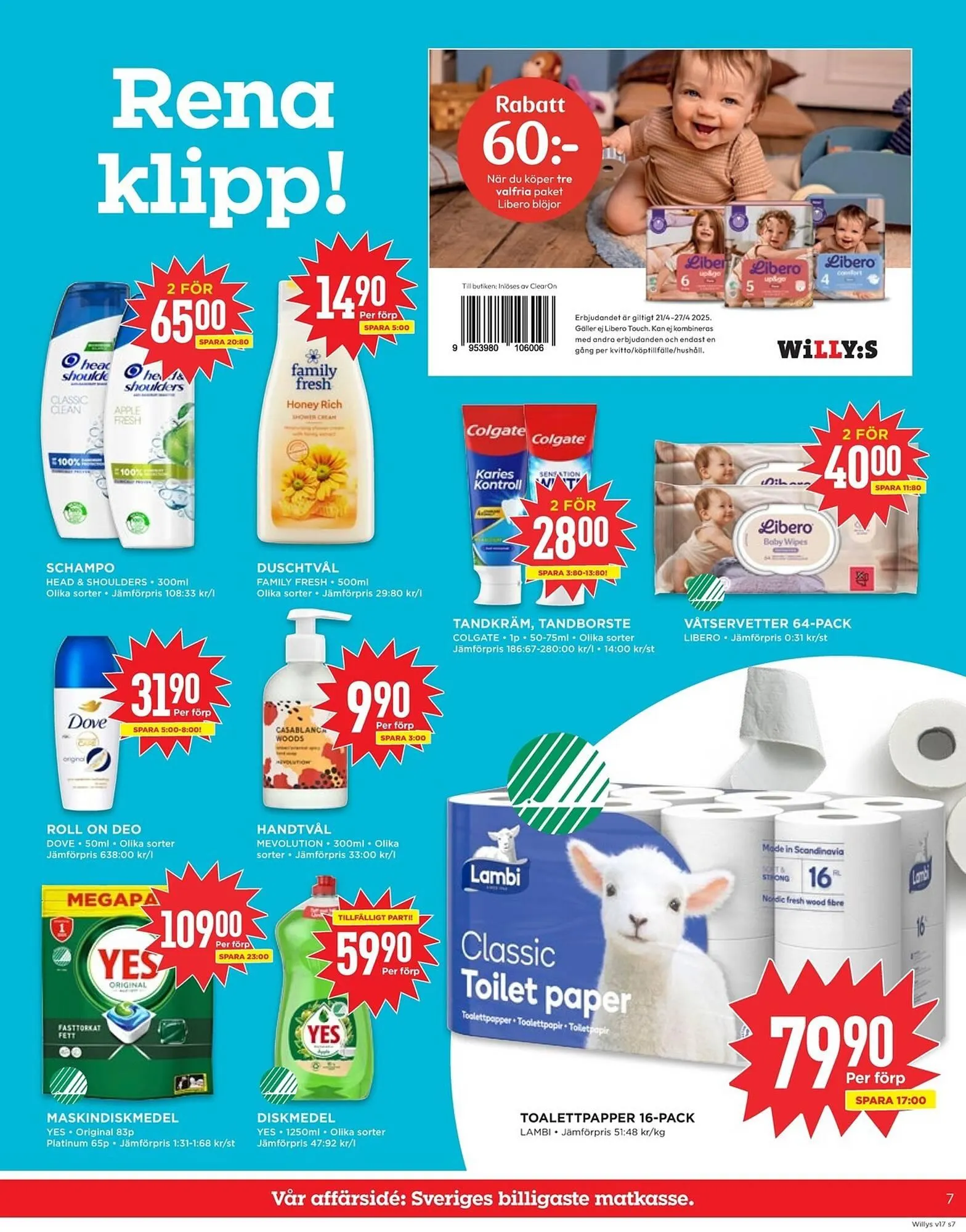 Willys reklamblad från 21 april till 27 april 2025 - Reklamblad sidor 7