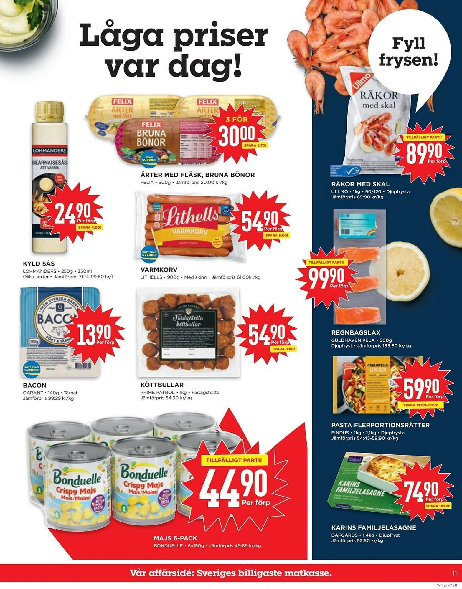Willys reklamblad från 7 februari till 16 februari 2025 - Reklamblad sidor 11