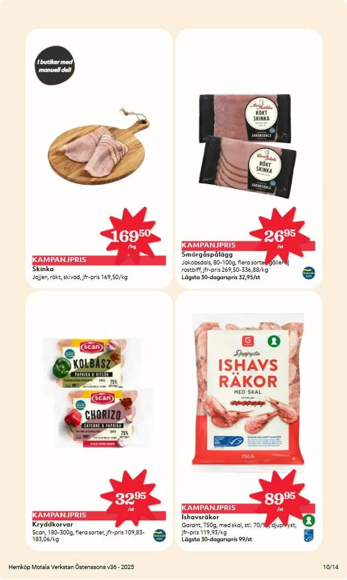 Östenssons reklamblad från 1 september till 7 september 2025 - Reklamblad sidor 10