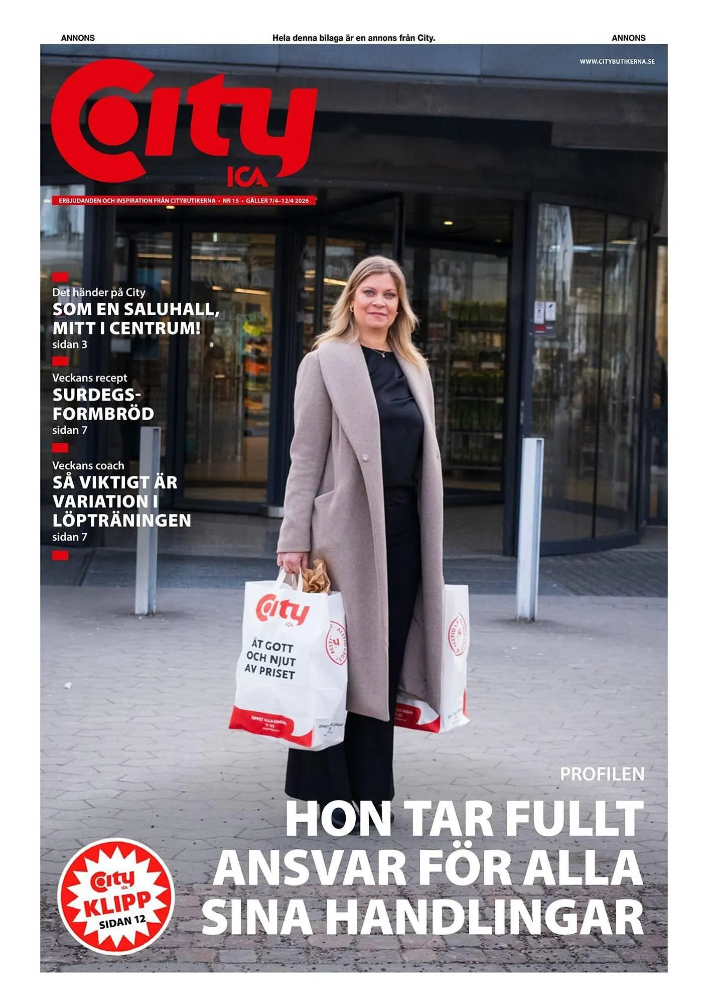 ICA Kvantum reklamblad från 7 april till 12 april 2026 - Reklamblad sidor 1