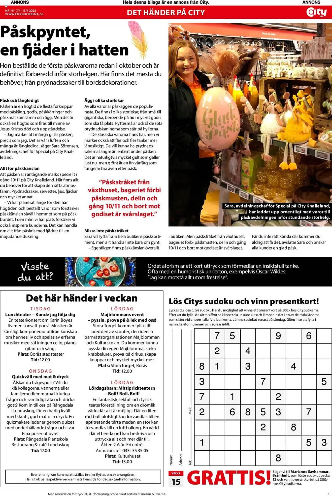 ICA Kvantum reklamblad från 7 april till 13 april 2025 - Reklamblad sidor 3