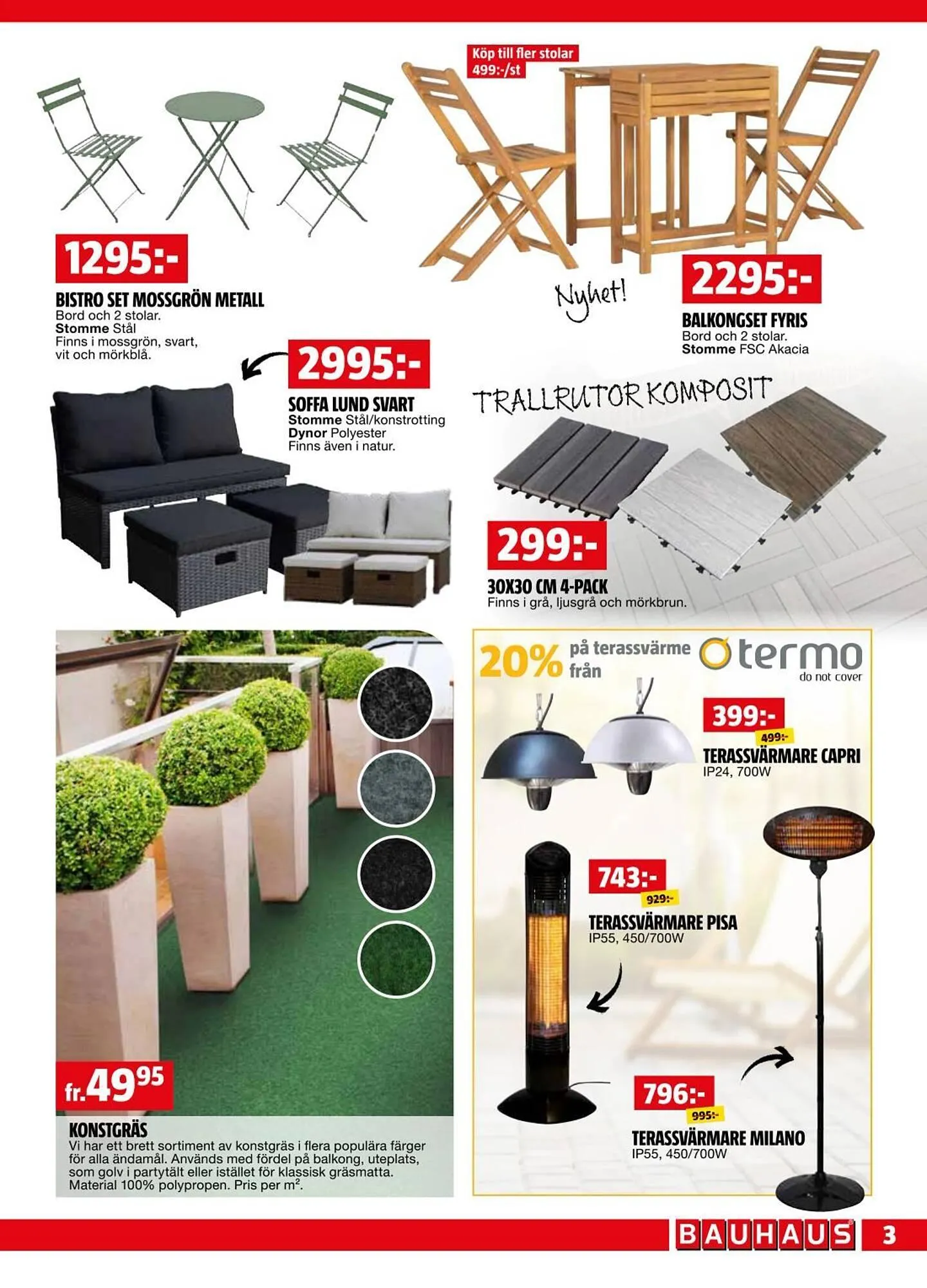 Bauhaus reklamblad från 31 mars till 13 april 2025 - Reklamblad sidor 3