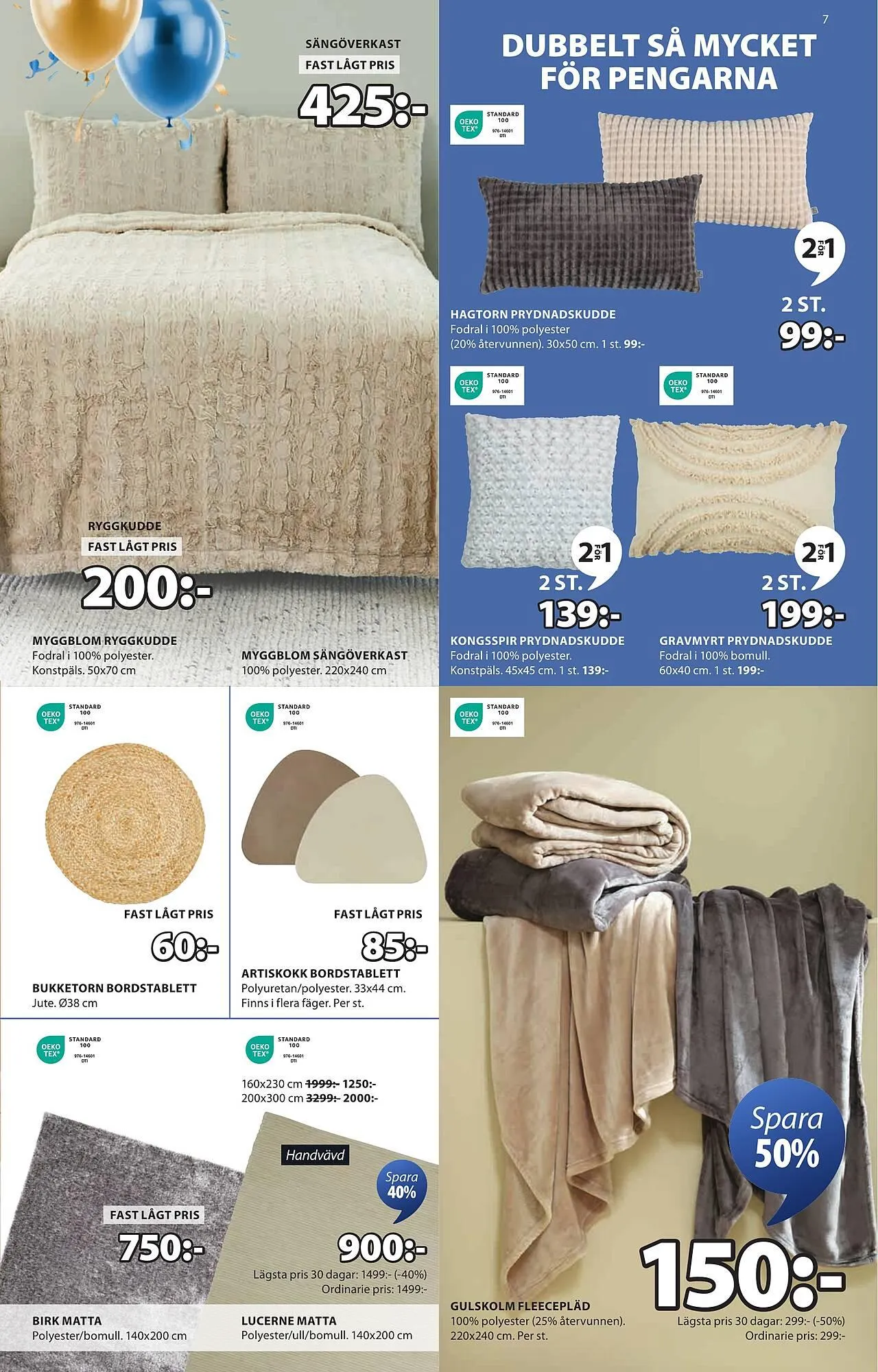JYSK reklamblad från 7 april till 20 april 2025 - Reklamblad sidor 7