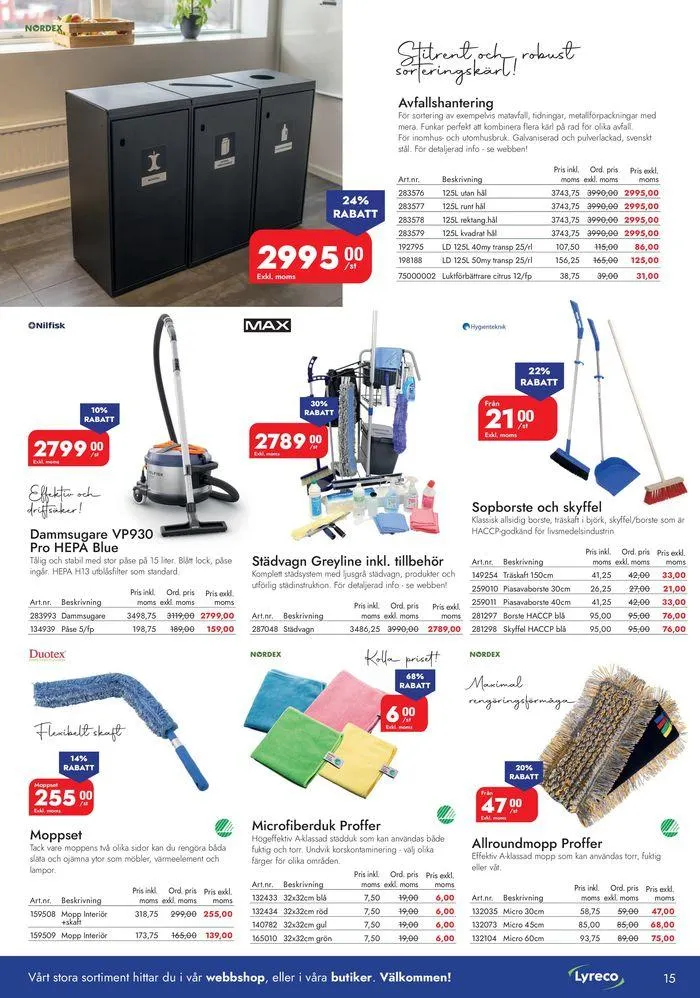 Lyreco 2024 ! från 7 maj till 31 december 2024 - Reklamblad sidor 15