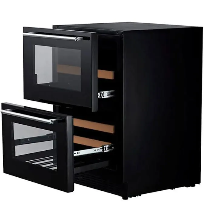 WineCave 60DD Fullglass Black