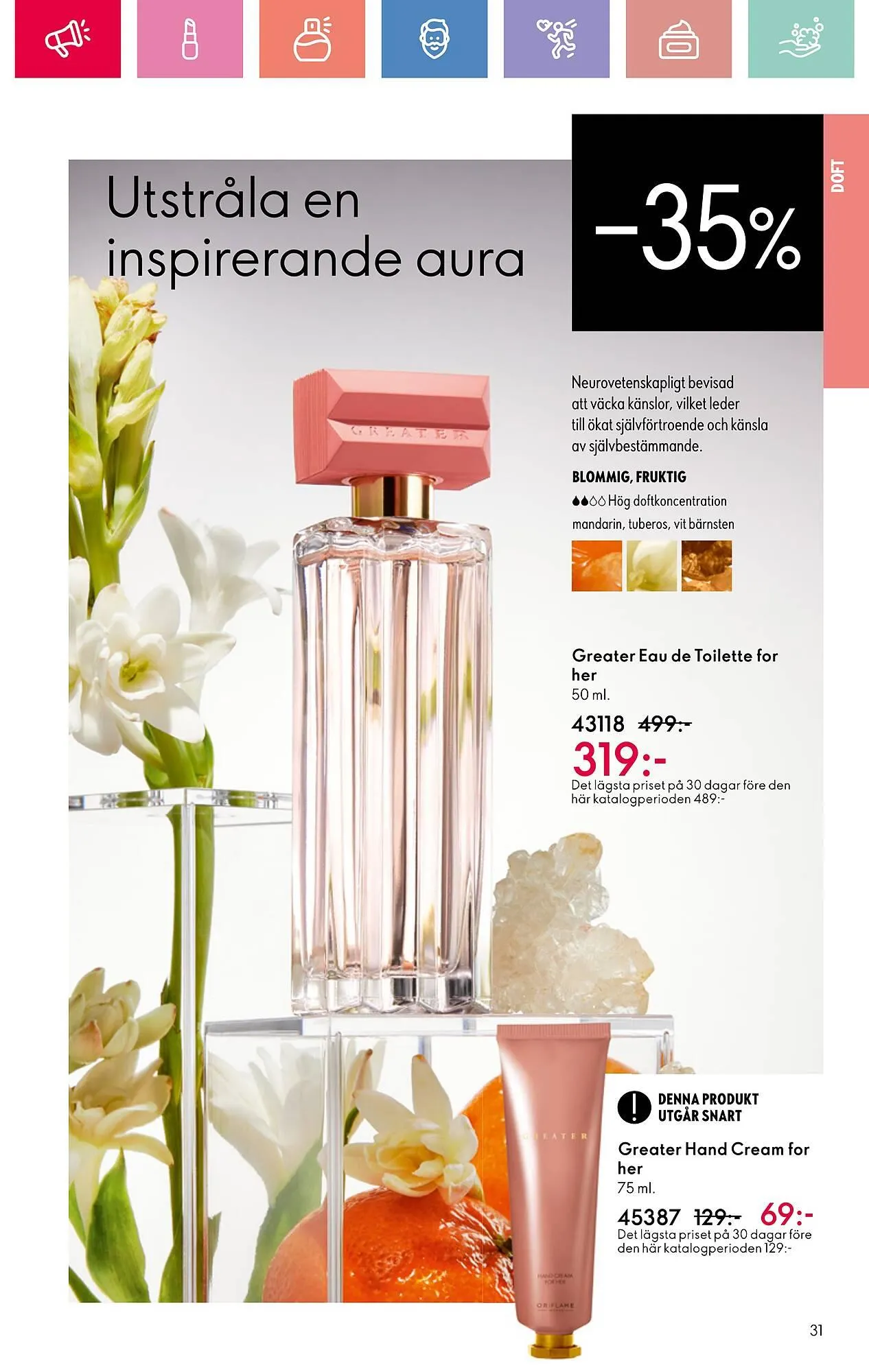 Oriflame reklamblad från 20 april till 9 maj 2025 - Reklamblad sidor 31