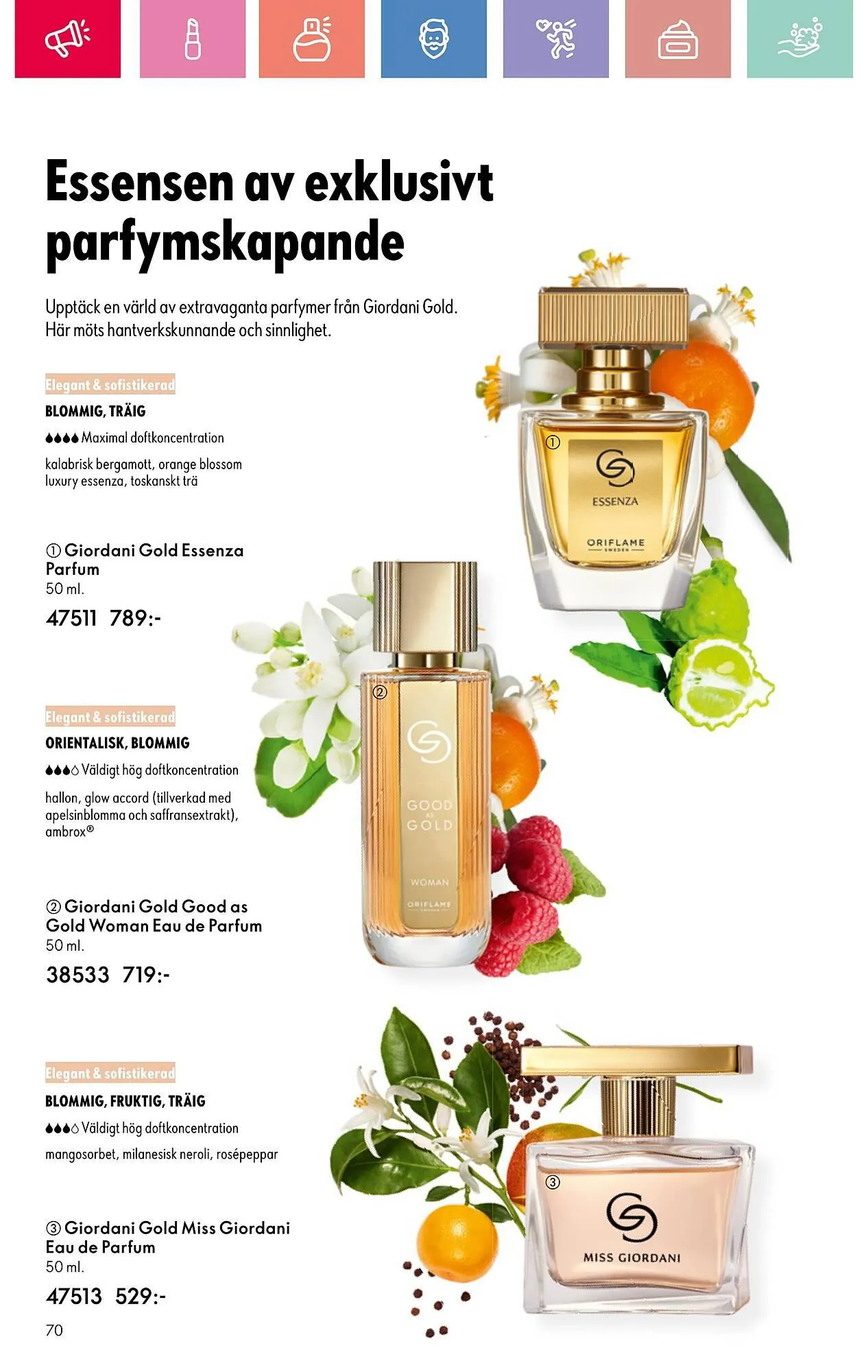 Oriflame reklamblad från 13 juli till 2 augusti 2025 - Reklamblad sidor 70
