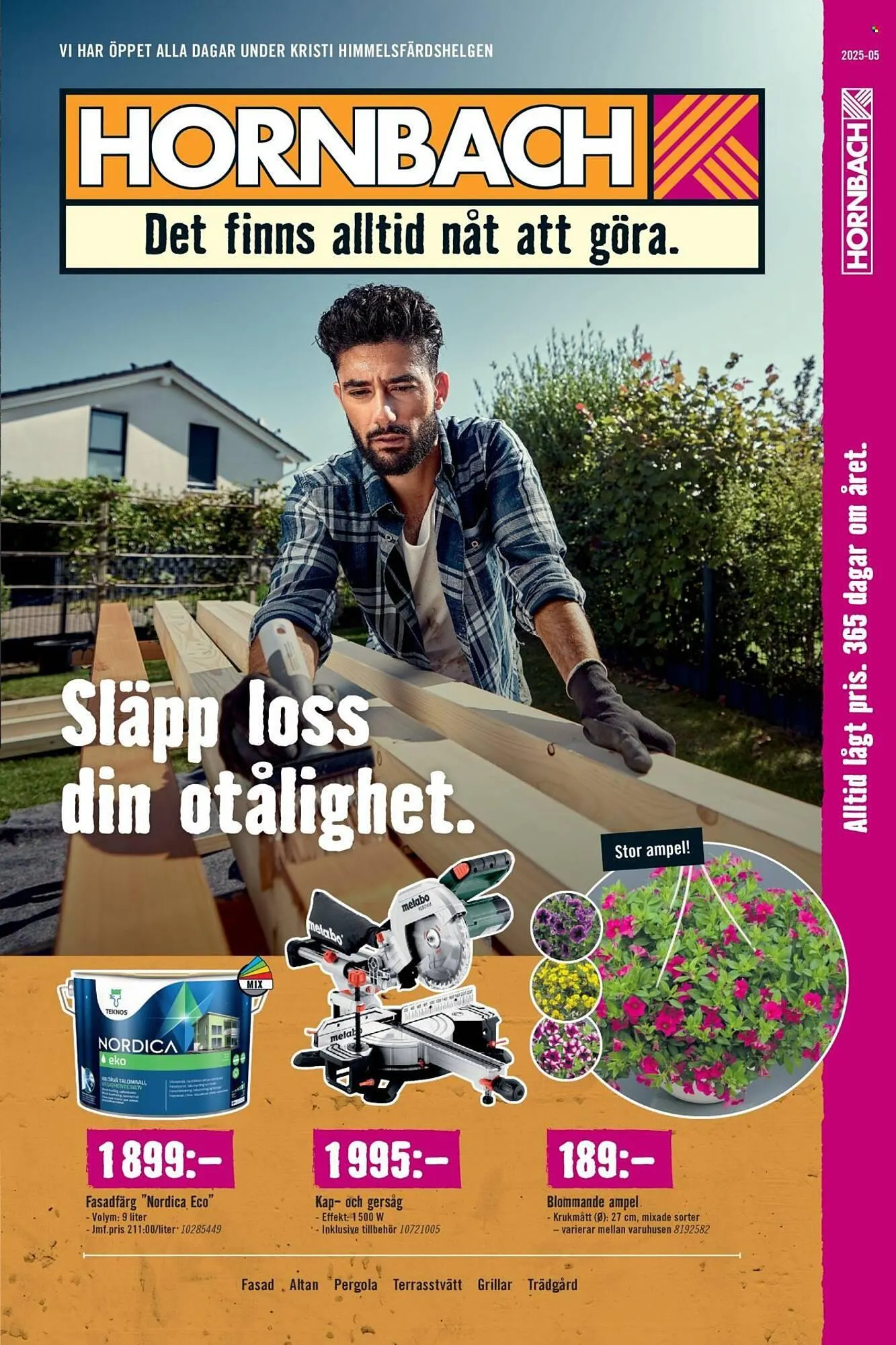 Hornbach reklamblad från 26 maj till 22 juni 2025 - Reklamblad sidor 1