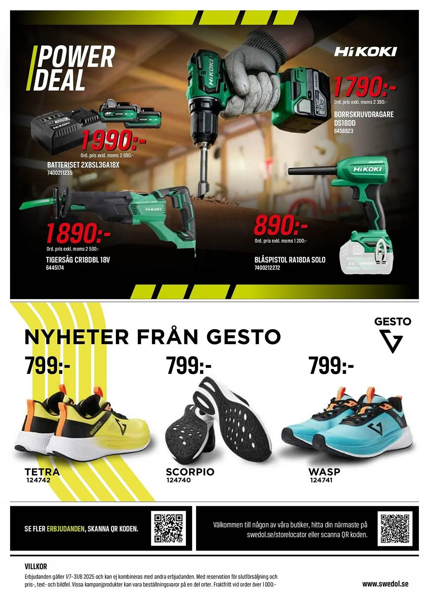 Swedol reklamblad från 1 juli till 31 augusti 2025 - Reklamblad sidor 4