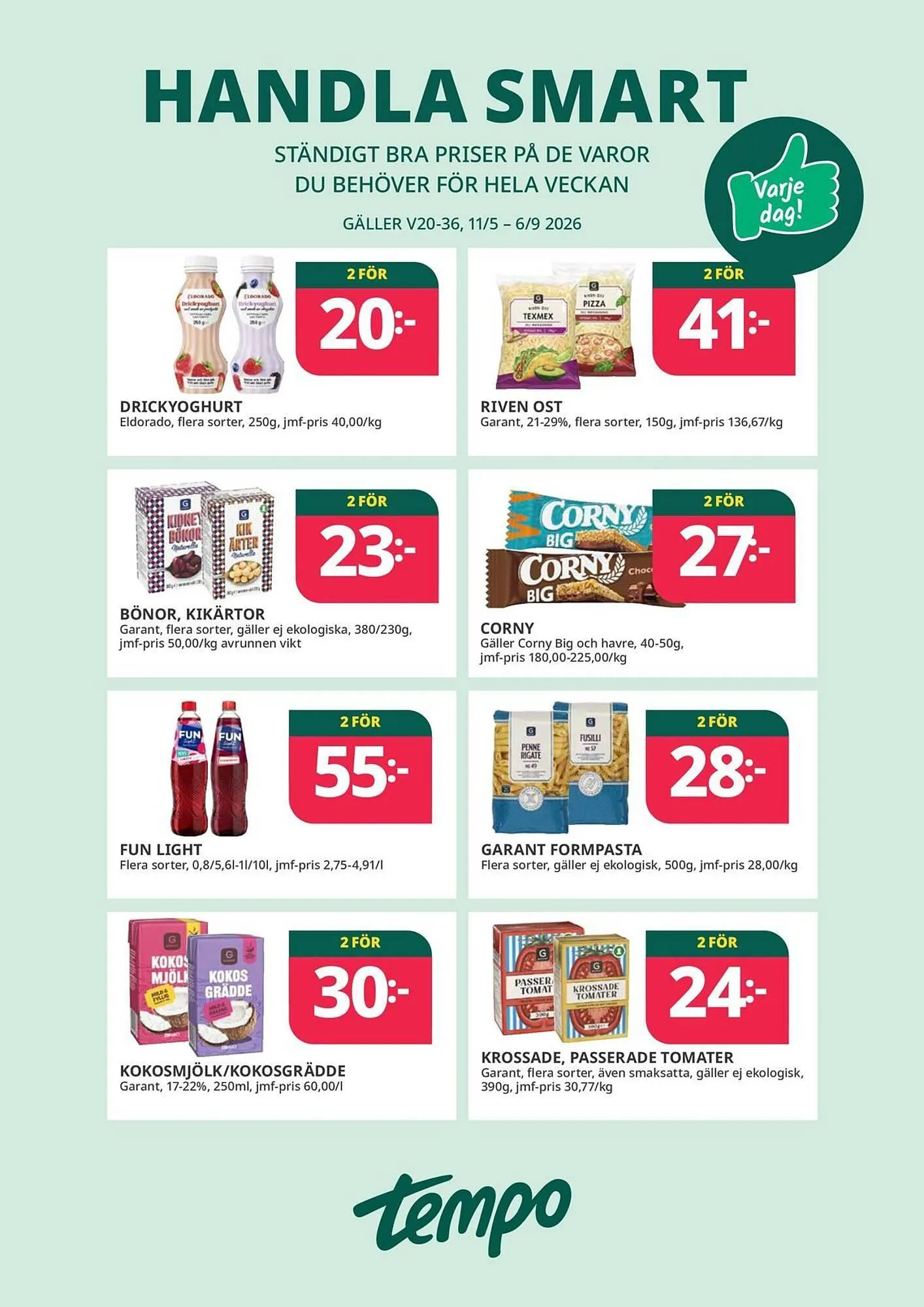 Tempo reklamblad från 11 maj till 6 september 2026 - Reklamblad sidor 3
