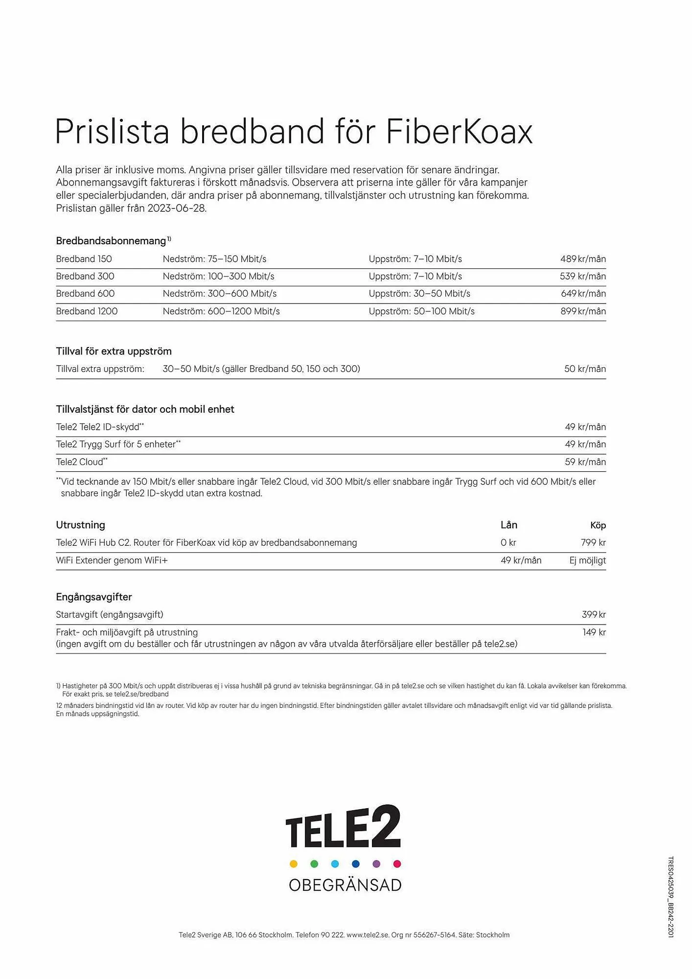 Tele2 reklamblad från 6 september till 11 november 2023 - Reklamblad sidor 4