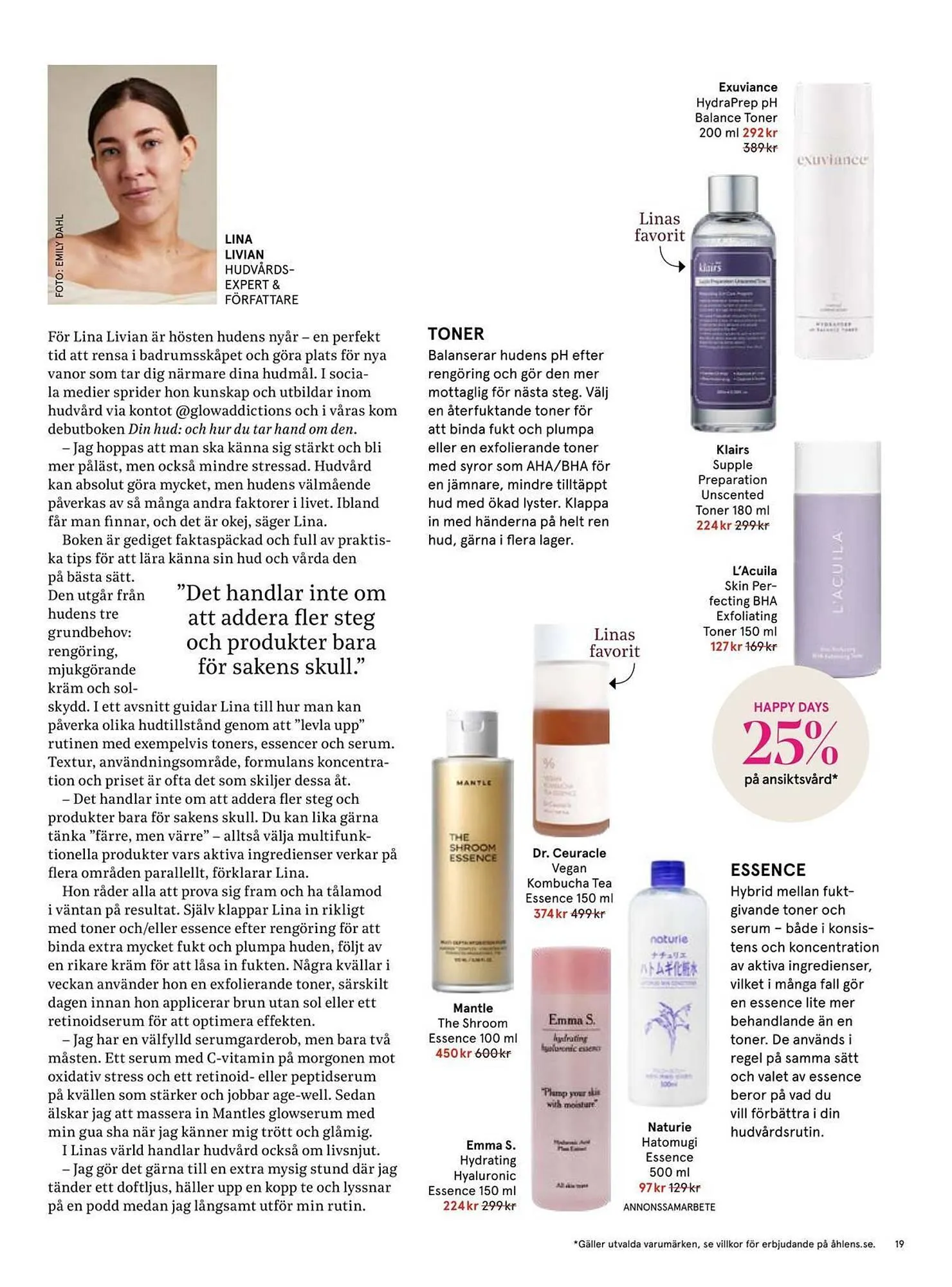 Åhléns reklamblad från 27 augusti till 16 september 2025 - Reklamblad sidor 19