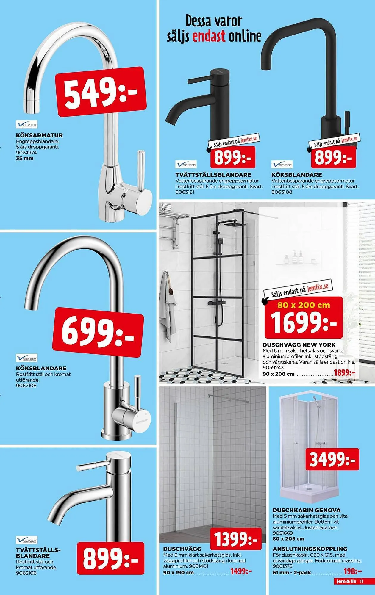 Jem&Fix reklamblad från 9 juli till 16 juli 2023 - Reklamblad sidor 11