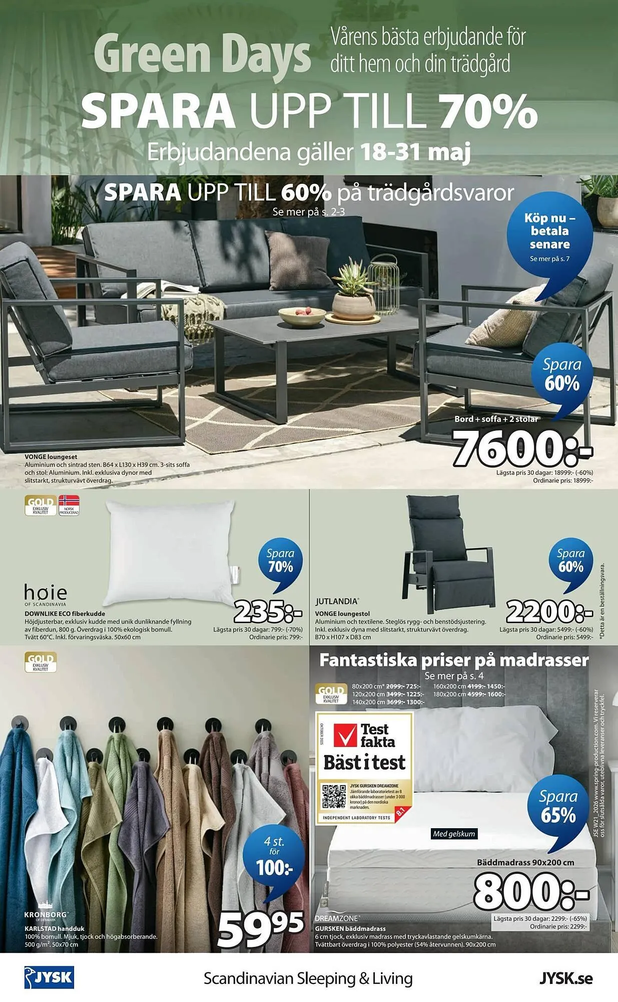 JYSK reklamblad från 18 maj till 1 juni 2026 - Reklamblad sidor 8
