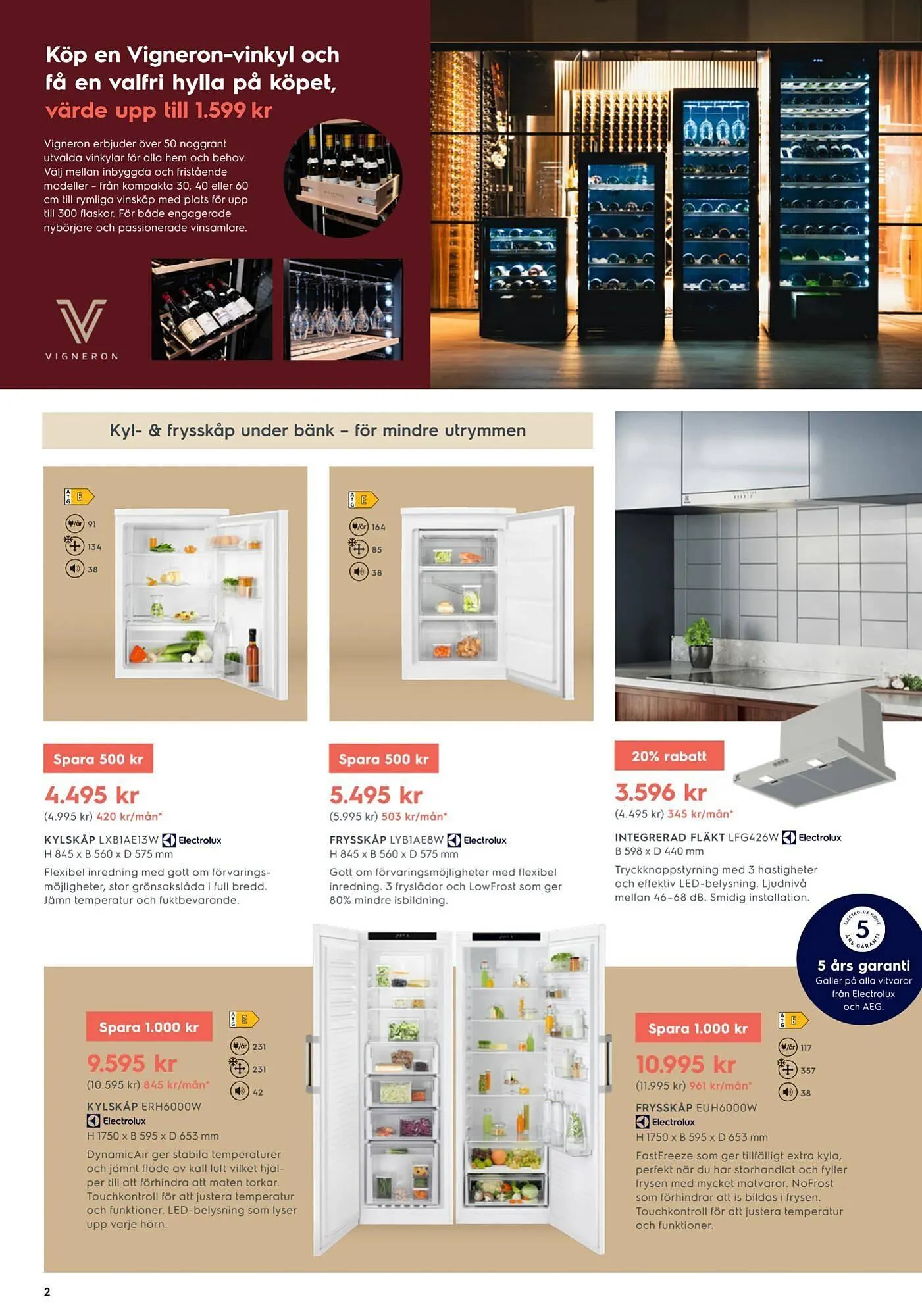 Electrolux Home reklamblad från 21 april till 12 maj 2026 - Reklamblad sidor 2