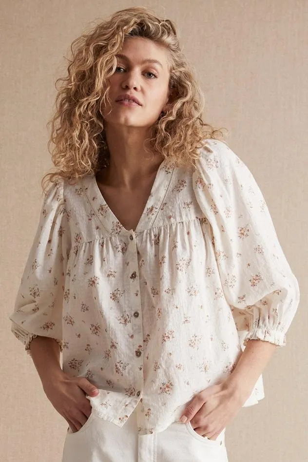 Kukkakuvioinen Newbie Woman -paitapusero