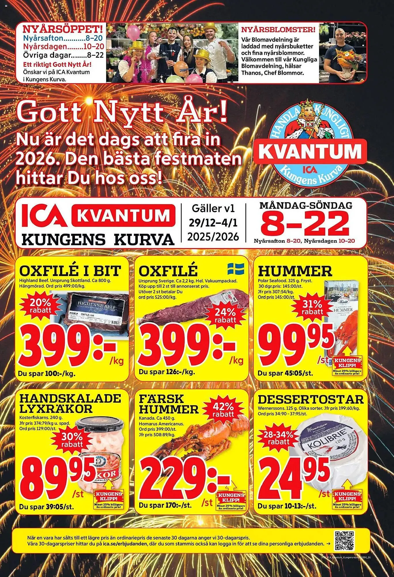 ICA Kvantum reklamblad från 30 december till 5 januari 2026 - Reklamblad sidor 1