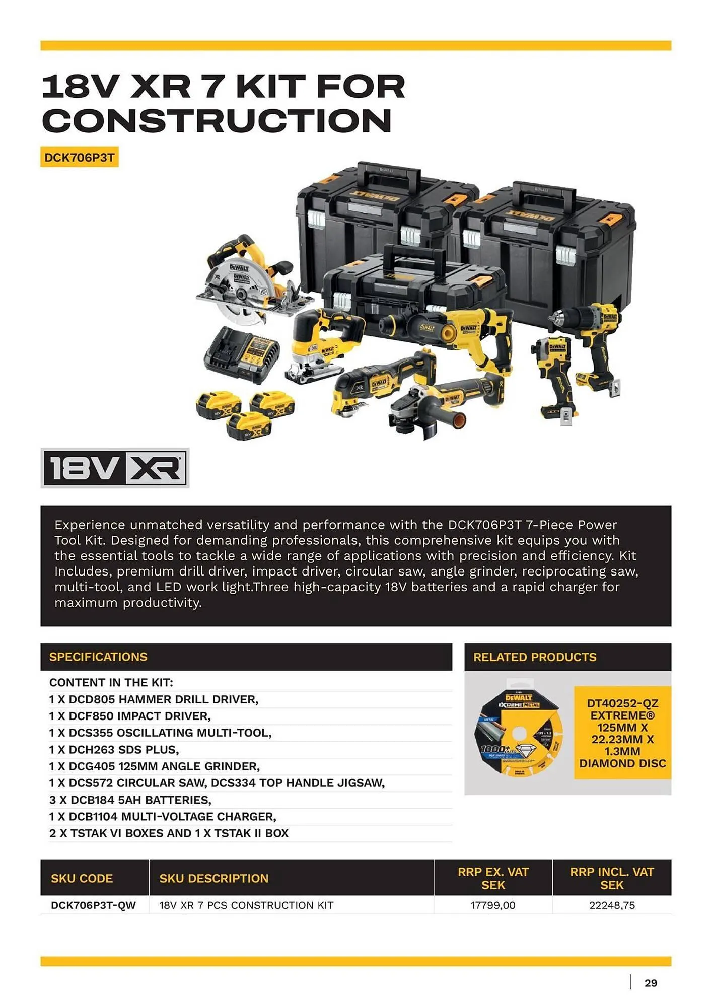 Dewalt reklamblad från 18 oktober till 1 november 2025 - Reklamblad sidor 29