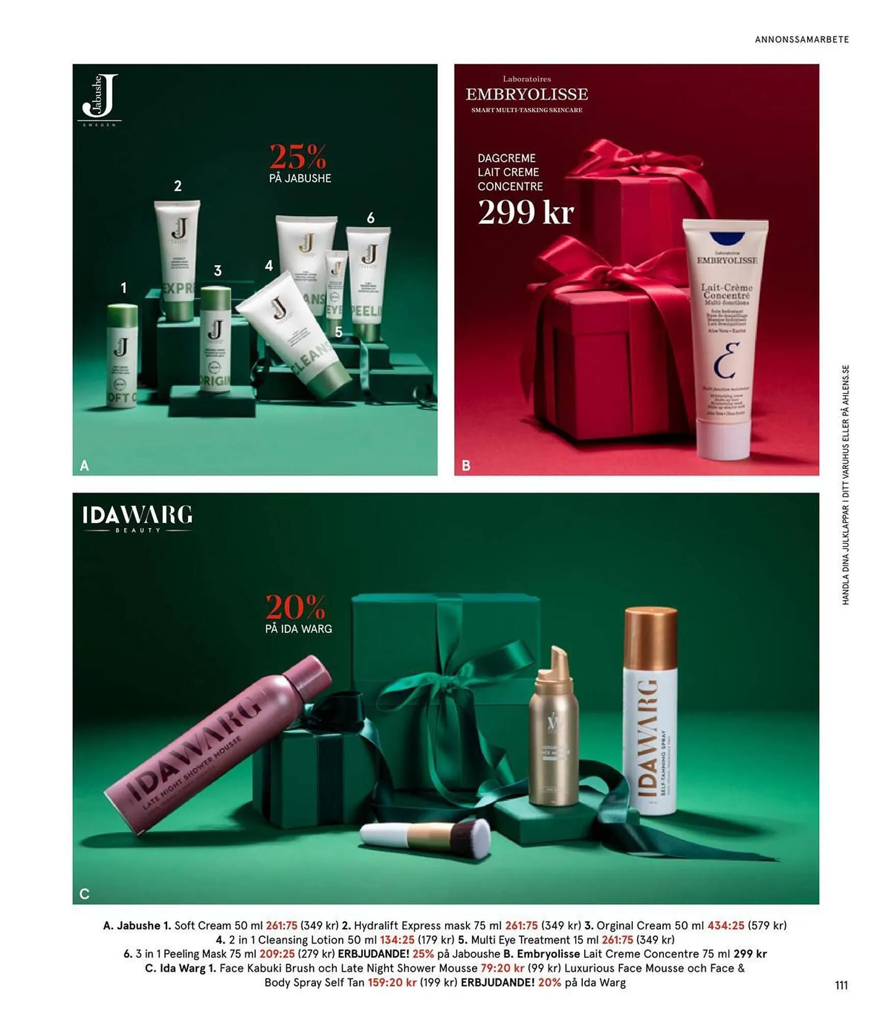 Åhléns reklamblad från 24 november till 24 december 2023 - Reklamblad sidor 111