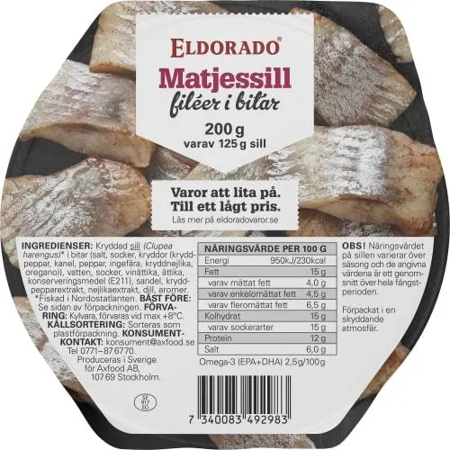 Matjessill Filéer i Bitar