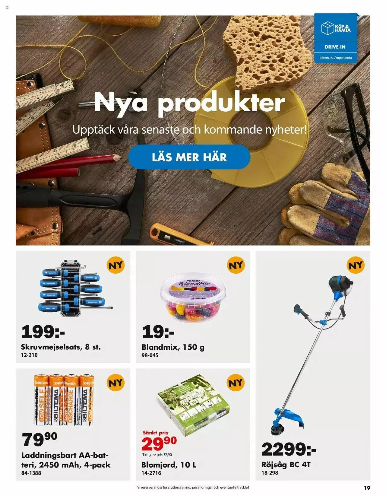 Biltema - erbjudanden från 25 april till 31 december 2024 - Reklamblad sidor 19